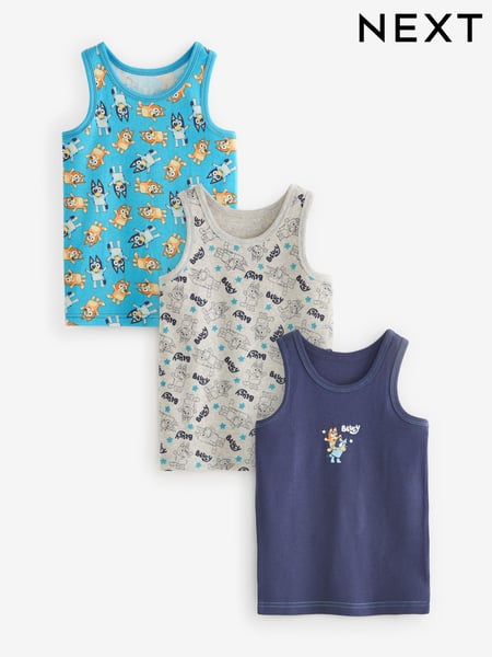 Bluey License 100% Cotton Vests 3 Pack (1.5-8yrs) (N58156) | € 11 - € 12