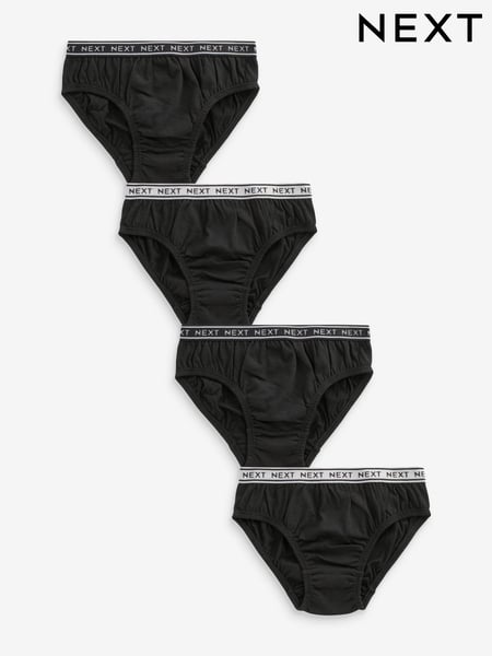 Black 100% Cotton Briefs 5 Pack (1.5-16yrs) (N58638) | € 9 - € 14