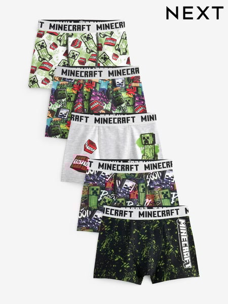 Minecraft License Trunks 5 Pack (3-16yrs) (N59127) | € 28 - € 35