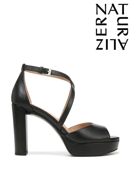 Naturalizer Melody Ankle Strap Heeled Black Sandals (N59141) | € 218