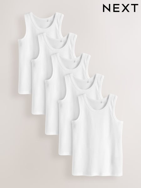White Vests 5 Pack (1.5-16yrs) (N59402) | € 15 - € 21