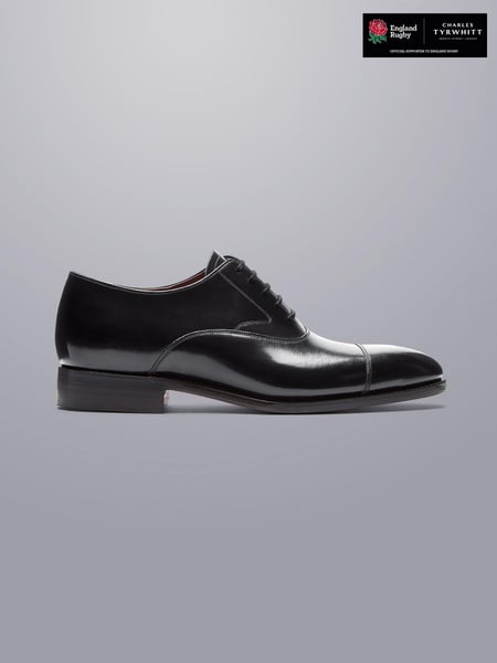Charles Tyrwhitt Black High Shine Leather Made In England Oxford Shoes (N62572) | € 359