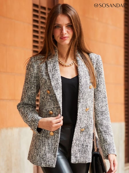 Sosandar Grey Formal Boucle Blazer (N62643) | € 148