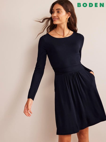 Boden Navy Blue Abigail Jersey Dress (N63319) | € 41