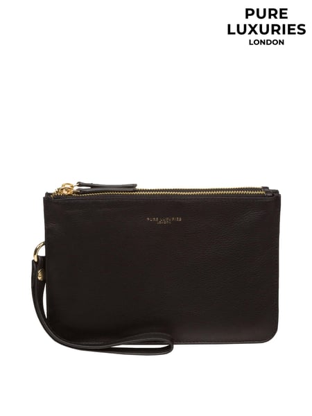 Pure Luxuries London Addison Nappa Leather Clutch Bag (N63655) | € 61