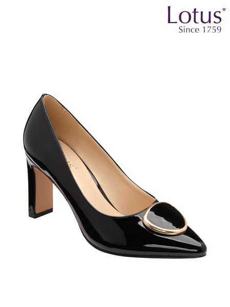 Lotus Black Pointed Toe Court Shoes (N66283) | € 101