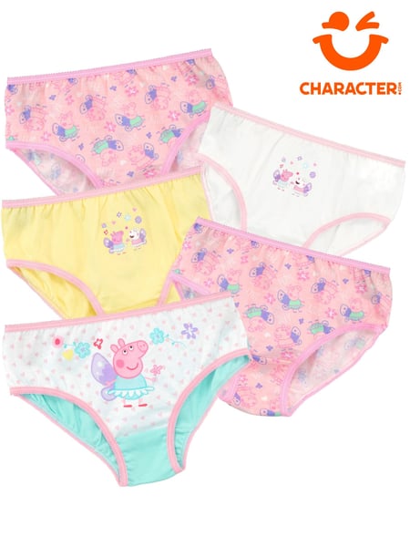 Character Pink Peppa Pig 100% Cotton Briefs 5 Pack (N69159) | € 20