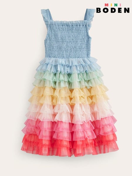 Boden Blue Rainbow Skirt Tulle Dress (N71320) | € 51 - € 56