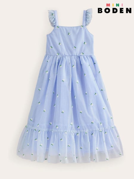 Boden Blue Bow Back Tulle Dress (N71353) | € 23 - € 26