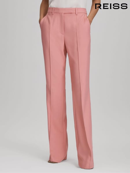 Reiss Pink Millie Flared Suit Trousers (N71500) | € 262