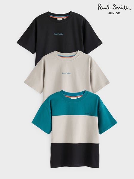Paul Smith Junior Boys Signature T-Shirts 3 Pack (N72813) | € 50