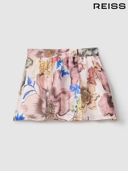 Reiss Pink Print Arina 13-14 yrs Floral Print Skort Co-Ord (N74202) | € 75
