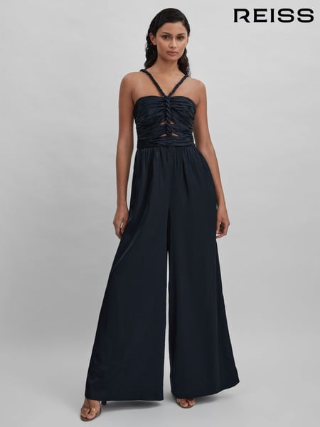 Amur Ruche Detail Wide Leg Jumpsuit (N74231) | € 886