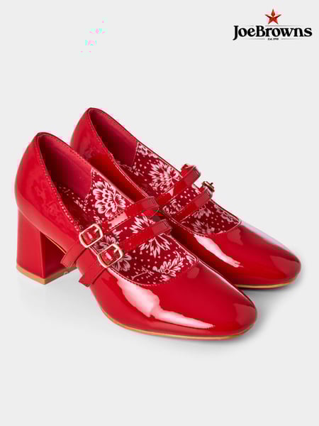 Joe Browns Red Twin Strap Mary Jane Heels (N75999) | € 36