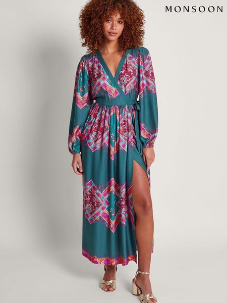 Monsoon Blue Tiffany Wrap Dress (N95120) | € 40