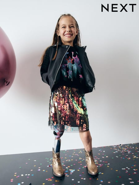 Rainbow Sequin Skirt (3-16yrs) (N96098) | € 23 - € 28