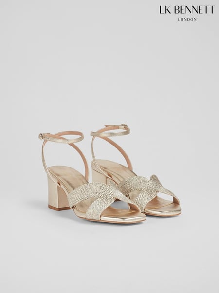 LK Bennett Natural Stella Woven Leather Sandals (N96151) | € 420