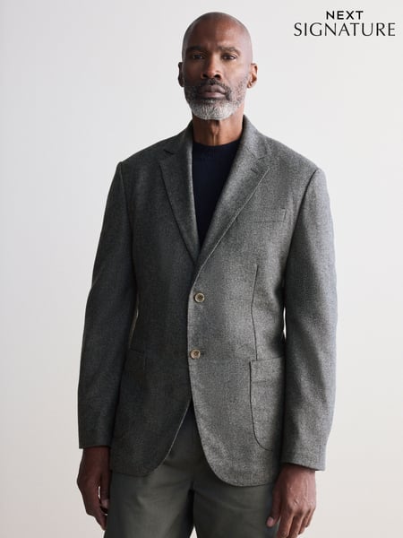 Grey Nova Fides Signature Textured Wool Blazer (N96466) | € 201