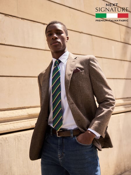 Stone Signature Nova Fides Wool Rich Textured Blazer (N96475) | € 201