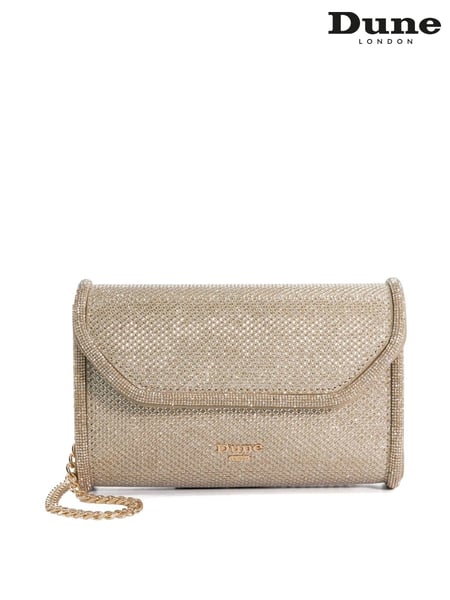 Dune London Gold Bellini Border Foldover Clutch (N96545) | € 123