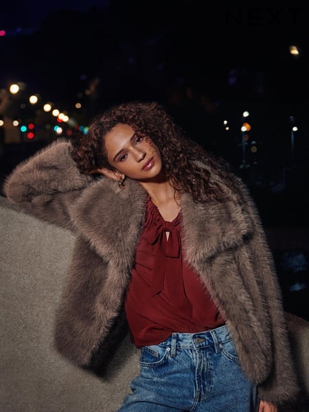 Neutral Short Faux Fur Jacket (N99971) | € 47
