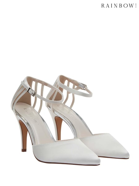 Rainbow Club Ivory Wedding Kennedy Strappy Stiletto Heel Bridal Court Shoes (Q12718) | € 61