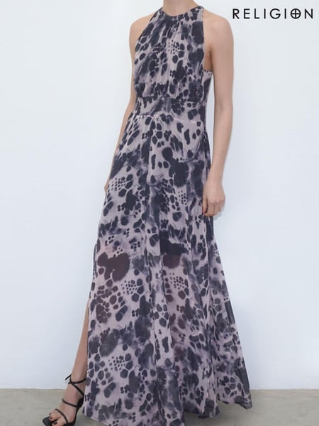 Religion Nude Halterneck Maxi Dress (Q33762) | € 82