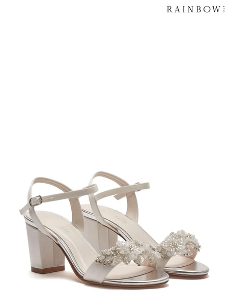 Rainbow Club Ivory Regular Fit Mia Bridal Satin Wedding Shoes (Q34045) | € 74