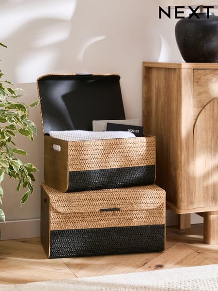 Bronx Woven Set of 2 Storage Trunks (Q52202) | 98 €