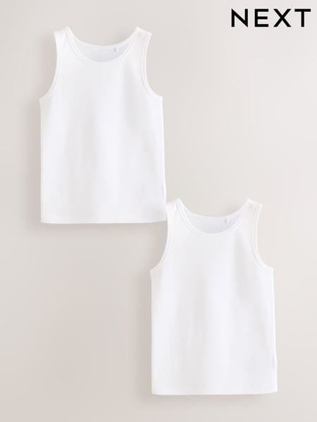 White Thermal Vests 2 Pack (2-16yrs) (Q55703) | € 17 - € 26