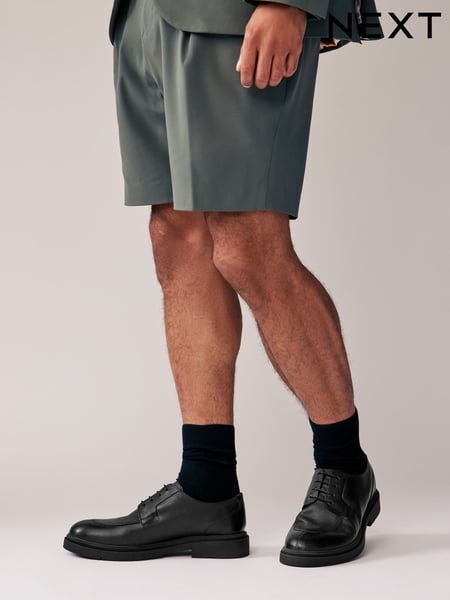 Black Tumbled Leather Apron Shoes (Q61013) | € 50