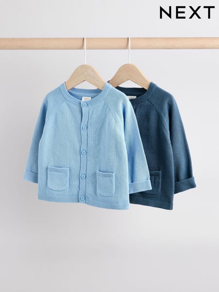 Blue 100% Cotton Cardigans 2 Pack (0mths-3yrs) (Q61216) | € 20 - € 23
