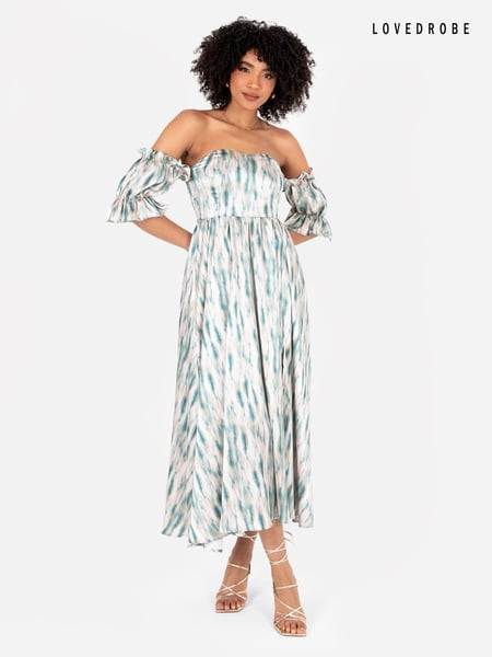 Lovedrobe Split Leg Bardot Midaxi Dress (Q62581) | € 56