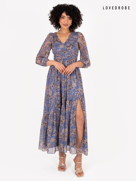 Lovedrobe Pink Wrap Front Maxi Dress With Elasticated Waist Detail (Q62611) | € 58