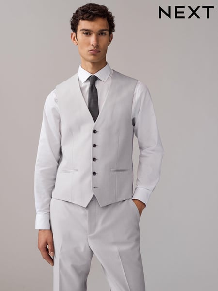 Neutral Textured Suit Waistcoat (Q62648) | € 60