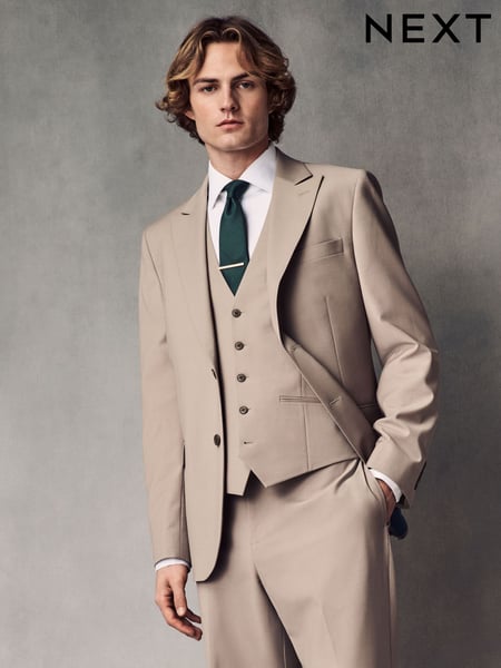Stone Slim Fit Wool Blend Motionflex Suit Jacket (Q62651) | € 164
