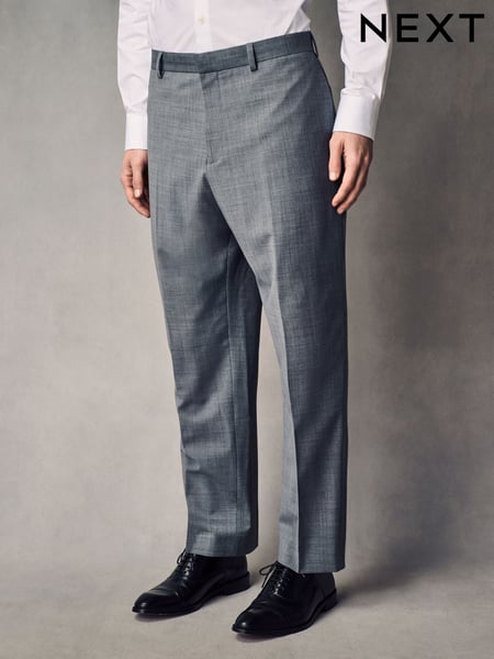 Grey Slim Fit Wool Blend Motionflex Suit Trousers (Q62658) | € 88