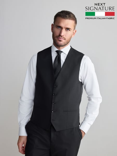 Black Signature Nova Fides Wool Waistcoat (Q62691) | € 90