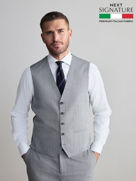 Grey Signature Nova Fides Wool Waistcoat (Q62719) | € 90