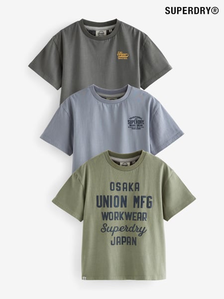 Superdry Multicolour T-Shirt 3 Pack (Q63076) | € 23 - € 25
