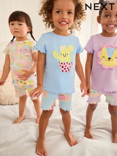Purple Character Short Pyjamas 3 Pack (9mths-12yrs) (Q63712) | € 33 - € 41