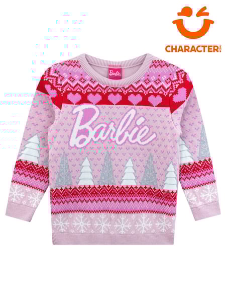 Character Pink Barbie Christmas Tree Jumper (Q66414) | € 51