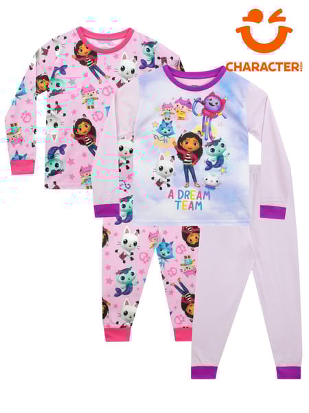 Character Pink Girls Gabby's Doll House Pyjamas 2 Pack (Q66460) | € 44