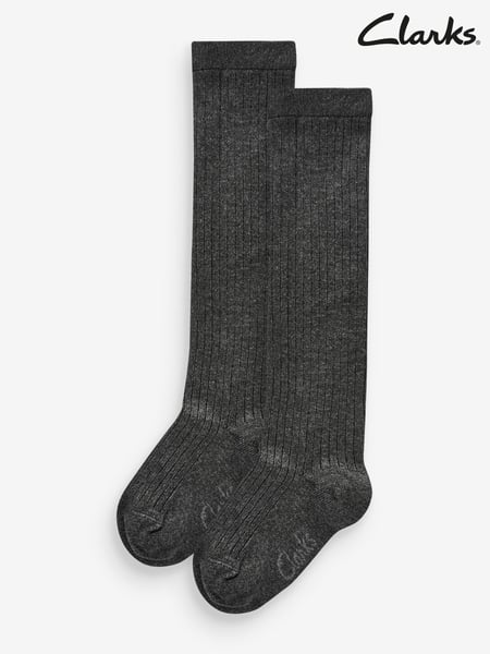 Clarks Grey Clarks Boys Knee High Socks 2 Pack (Q66715) | € 11 - € 12