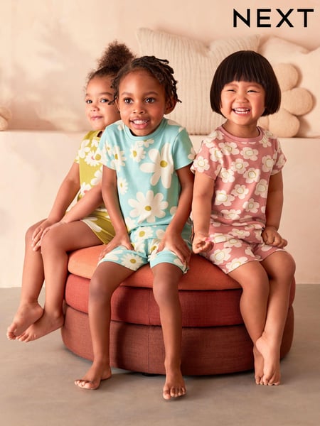 Multi Floral Short 100% Cotton Pyjamas 3 Pack (9mths-8yrs) (Q66979) | € 21 - € 26