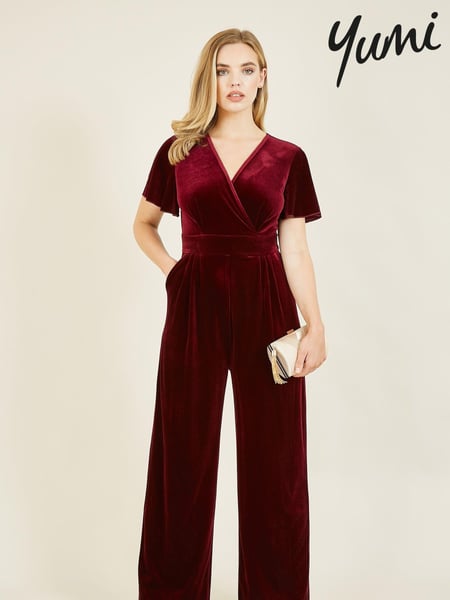 Yumi Purple Jumpsuit With Angel Sleeves (Q70720) | € 70