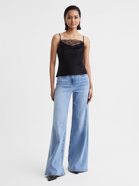 Anna Quan Satin Lace Cowl Neck Camisole (Q71002) | € 530