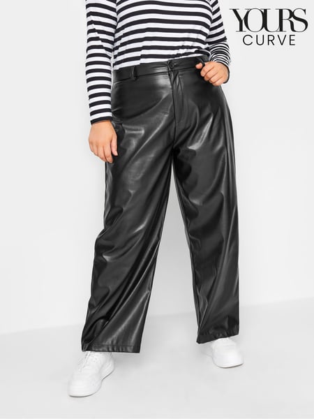 Yours Curve Black Dad Trousers (Q71597) | € 9