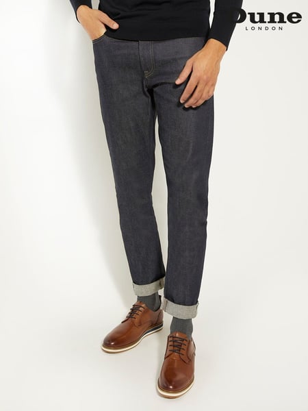 Dune London Brown Wide Fit Blaksley Plain Toe Hybrid Sole Shoes (Q72494) | € 170