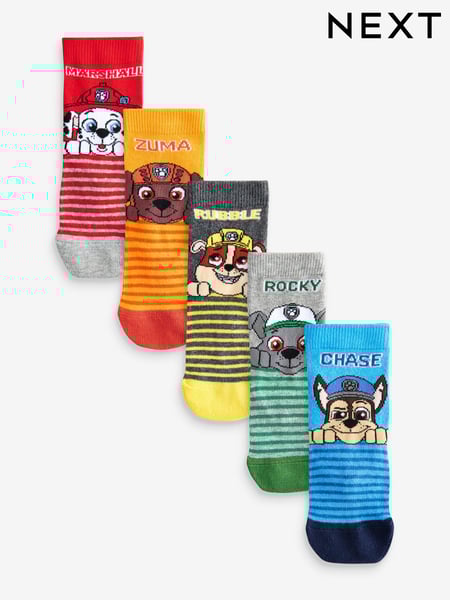 PAW Patrol License Character Cotton Rich Socks 5 Pack (Q74930) | € 17 - € 18